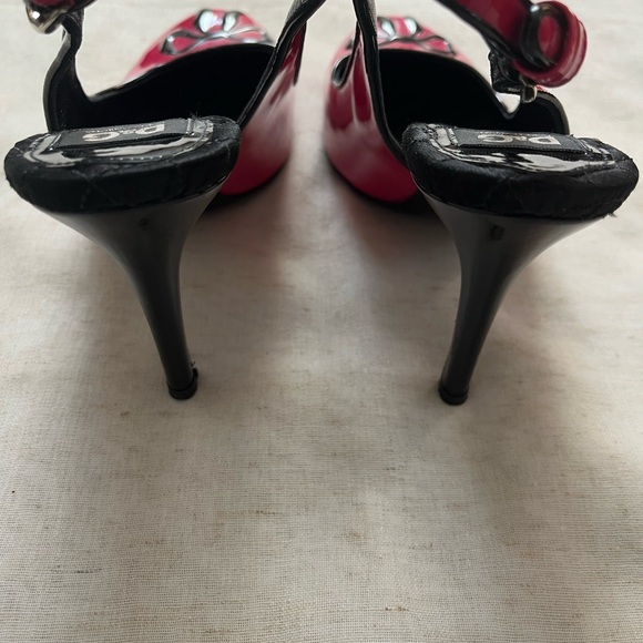 Dolce and Gabbana Y2K Pink Bow Slingback Heels - Picture 6 of 7